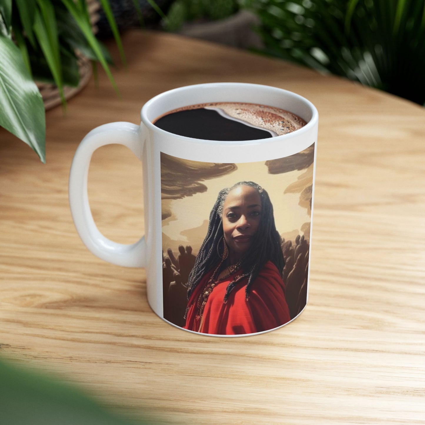 Grandma Moses Ceramic Protest Mug - Exodus to Mars - Perfect for Gift Giving