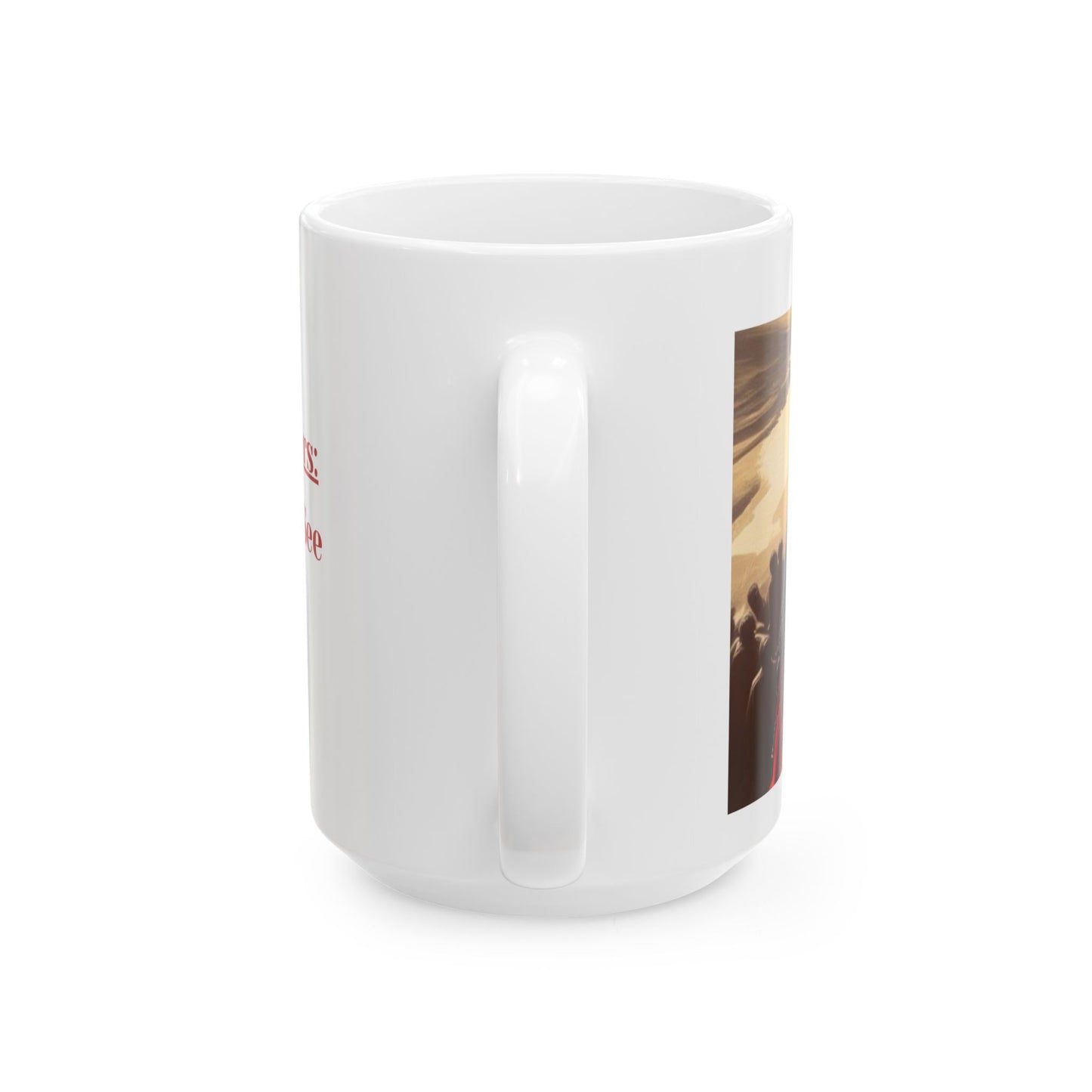 Grandma Moses Ceramic Protest Mug - Exodus to Mars - Perfect for Gift Giving