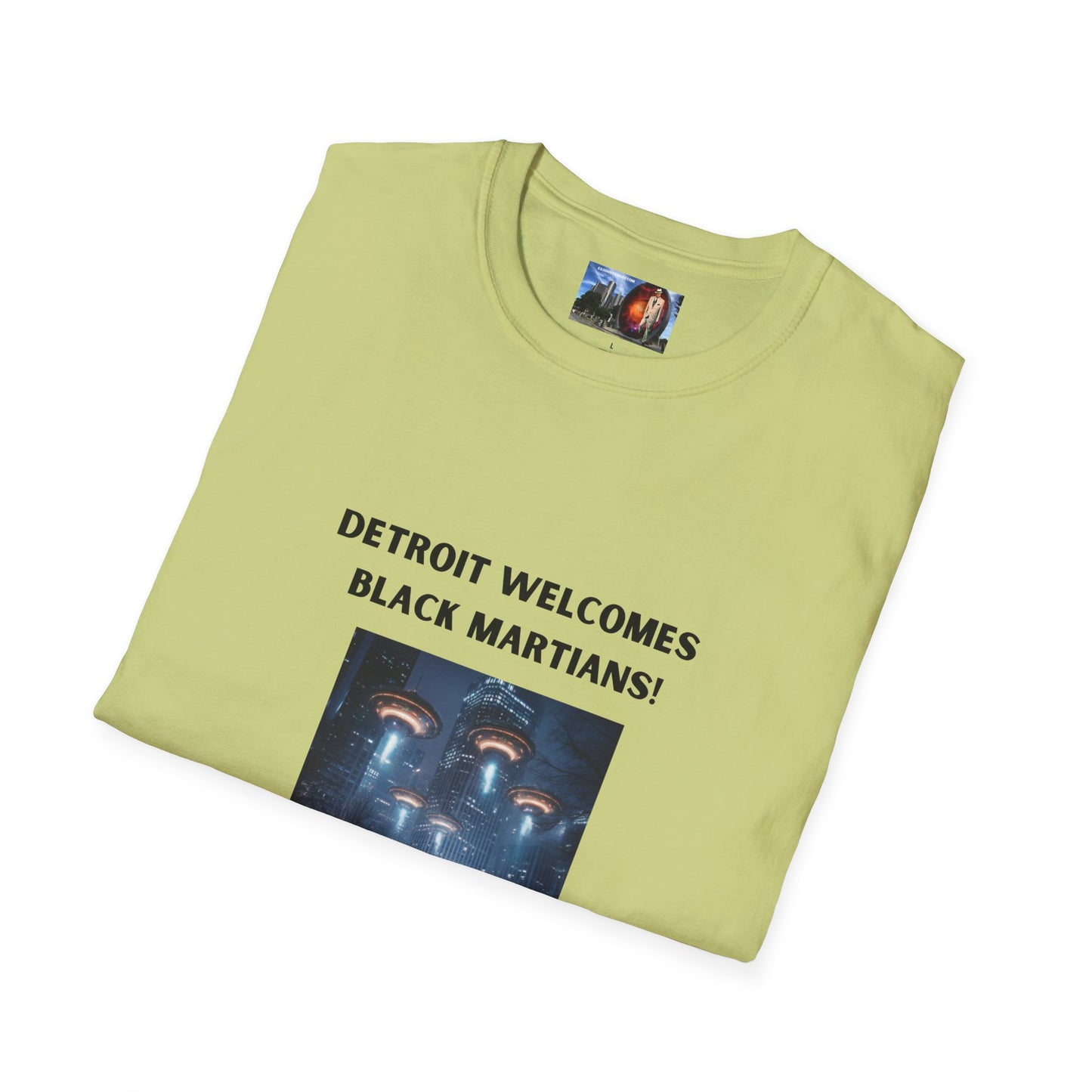 Detroit Welcomes Black Martians Unisex Softstyle T-Shirt