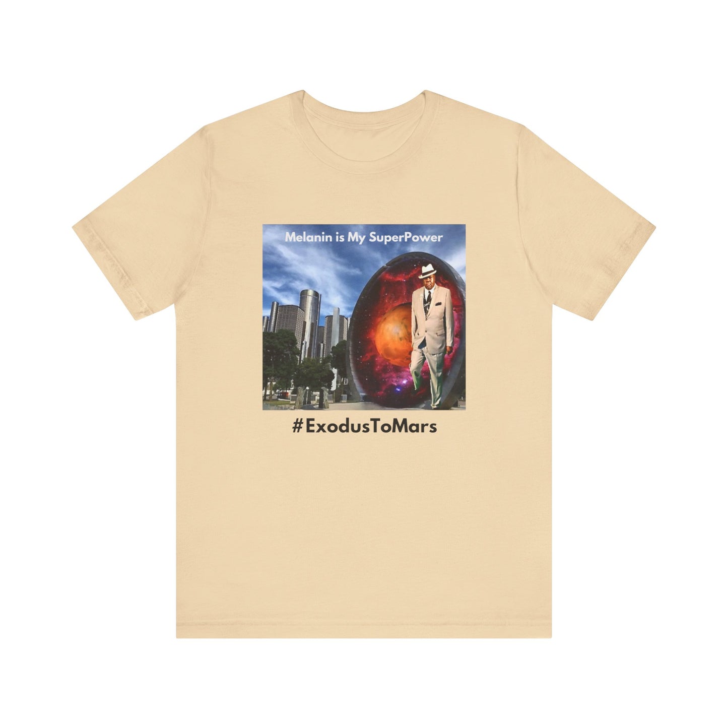 King of Mars through Stargate Detroit-Unisex Jersey Short Sleeve Tee