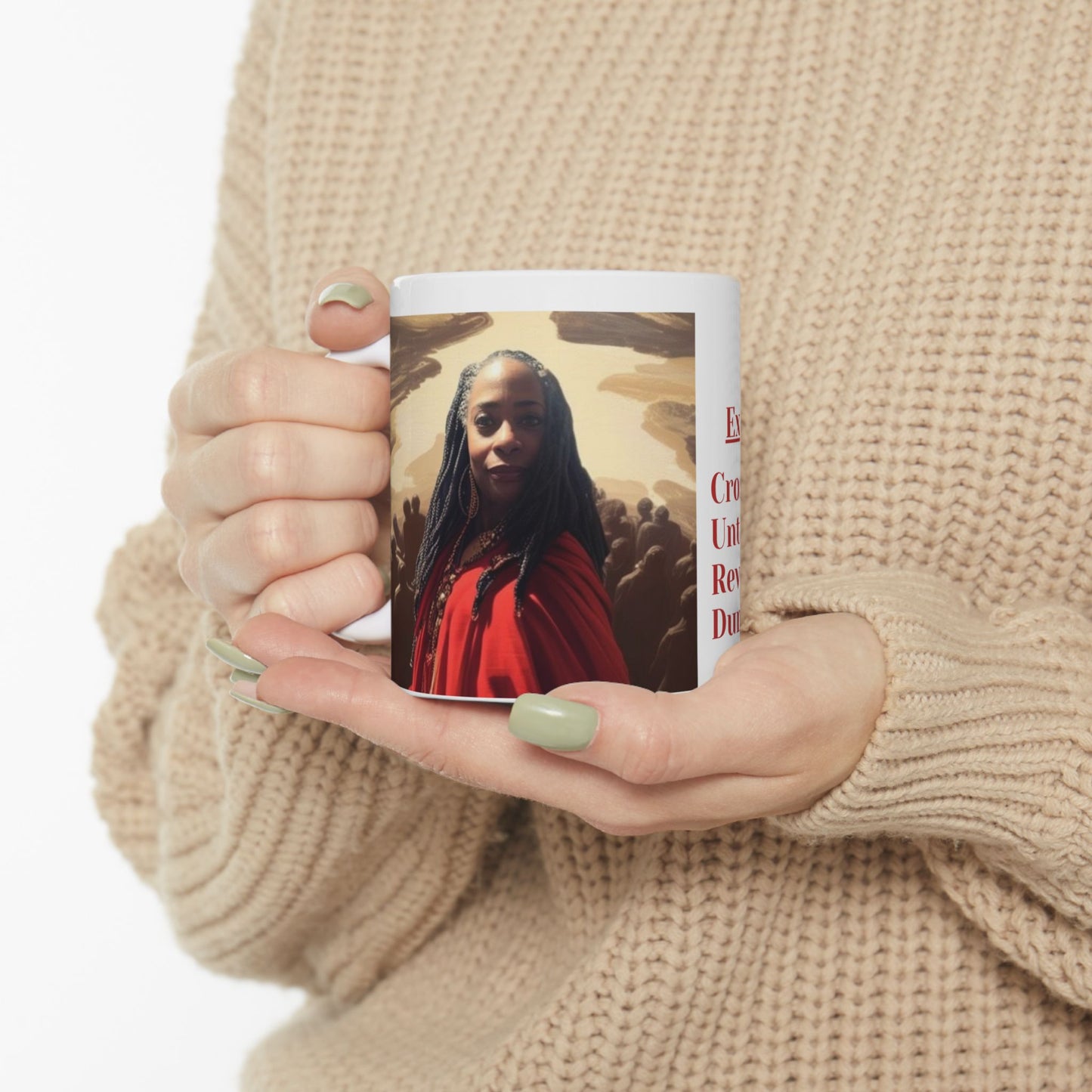 Grandma Moses Ceramic Protest Mug - Exodus to Mars - Perfect for Gift Giving