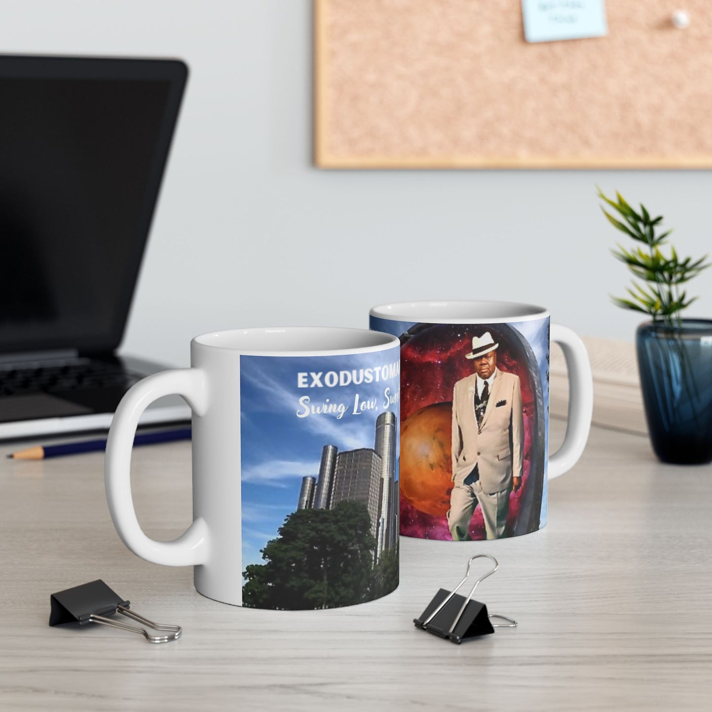 Exodus to Mars Ceramic Protest Mug - 11oz & 15oz | Inspirational Space Design | Perfect for Astronaut Lovers