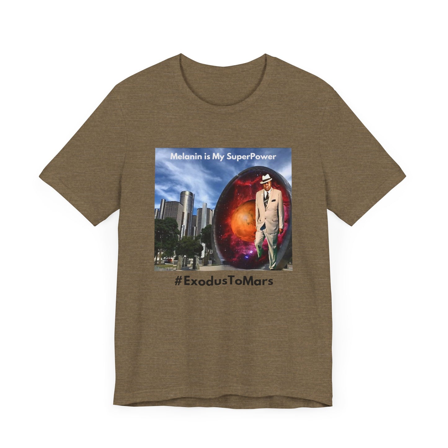 King of Mars through Stargate Detroit-Unisex Jersey Short Sleeve Tee
