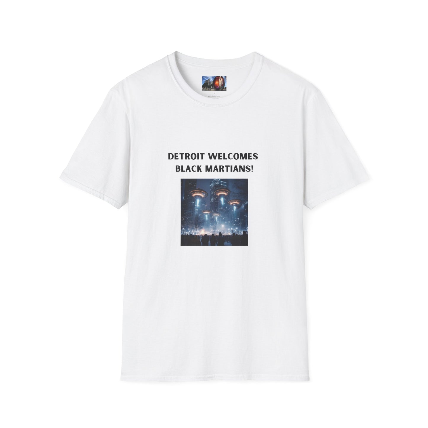 Detroit Welcomes Black Martians Unisex Softstyle T-Shirt