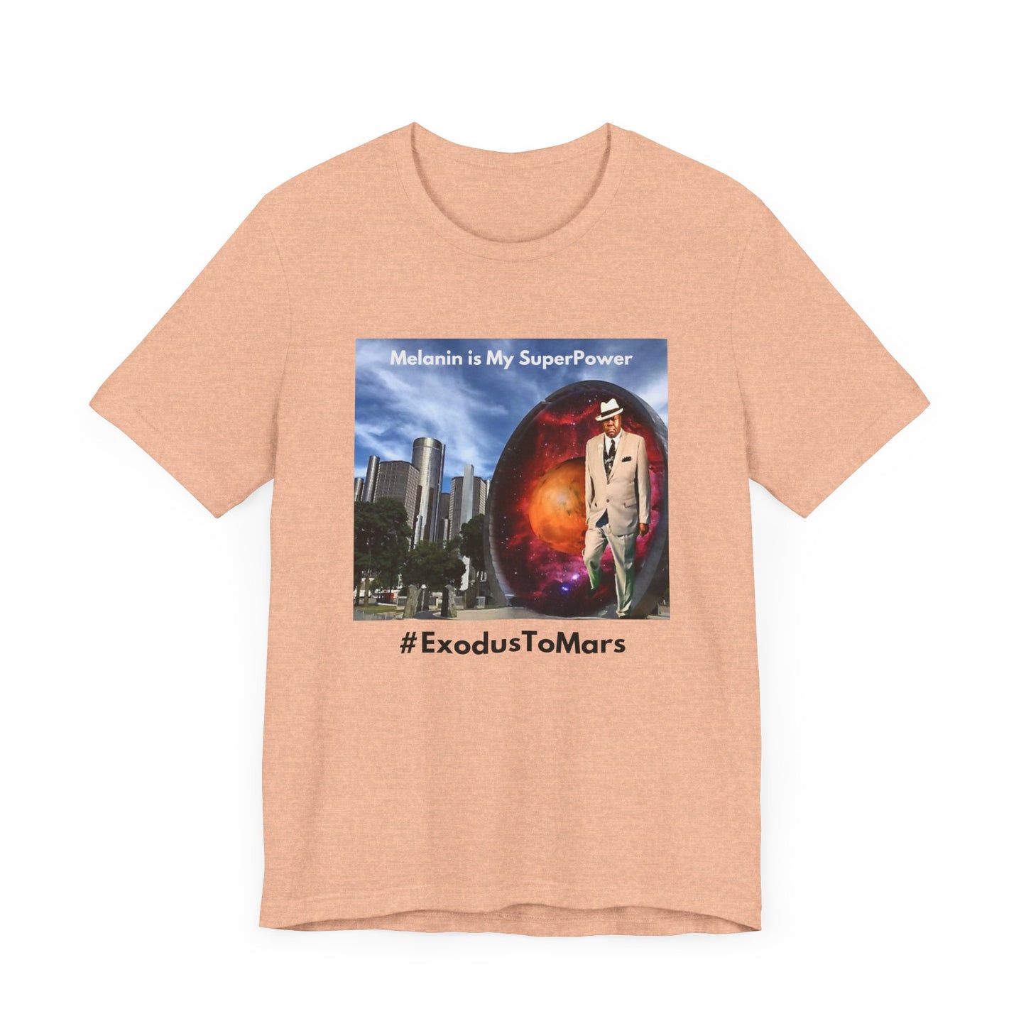 King of Mars through Stargate Detroit-Unisex Jersey Short Sleeve Tee