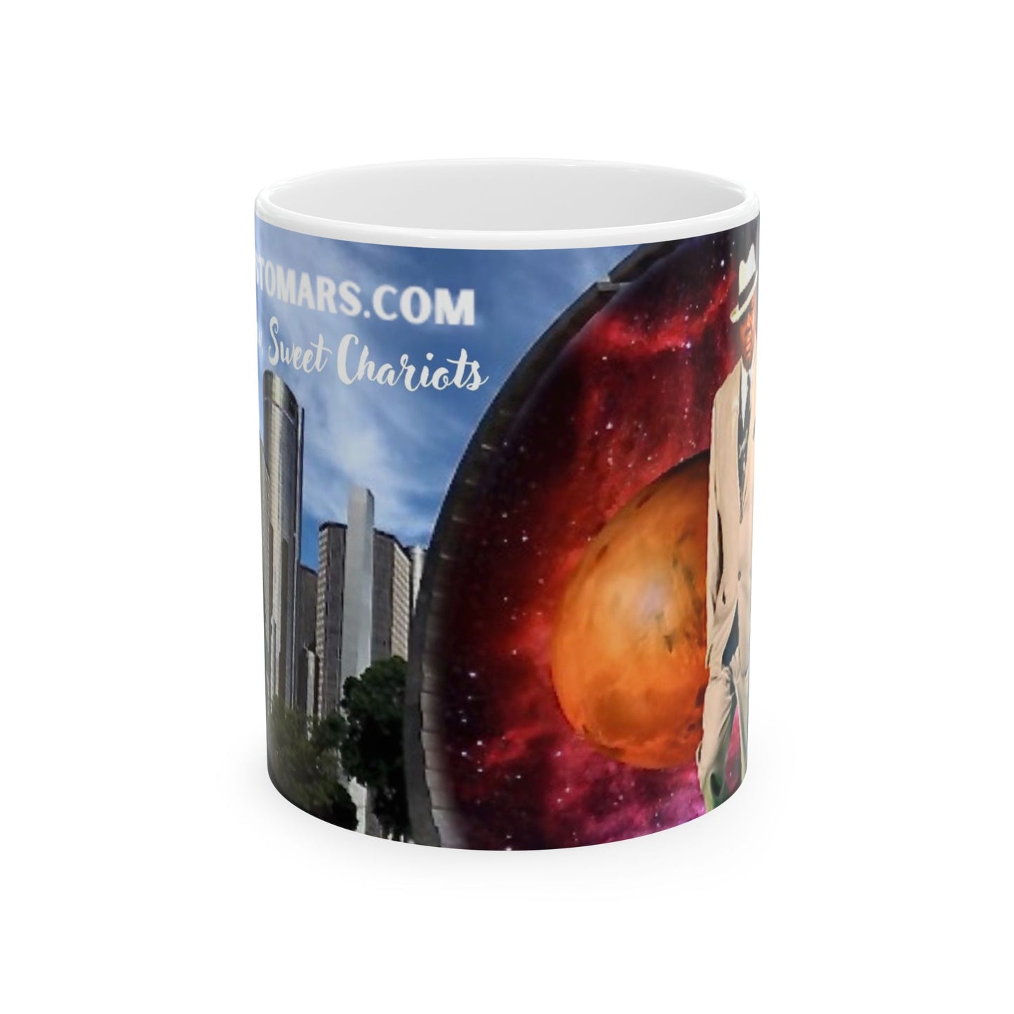Exodus to Mars Ceramic Protest Mug - 11oz & 15oz | Inspirational Space Design | Perfect for Astronaut Lovers