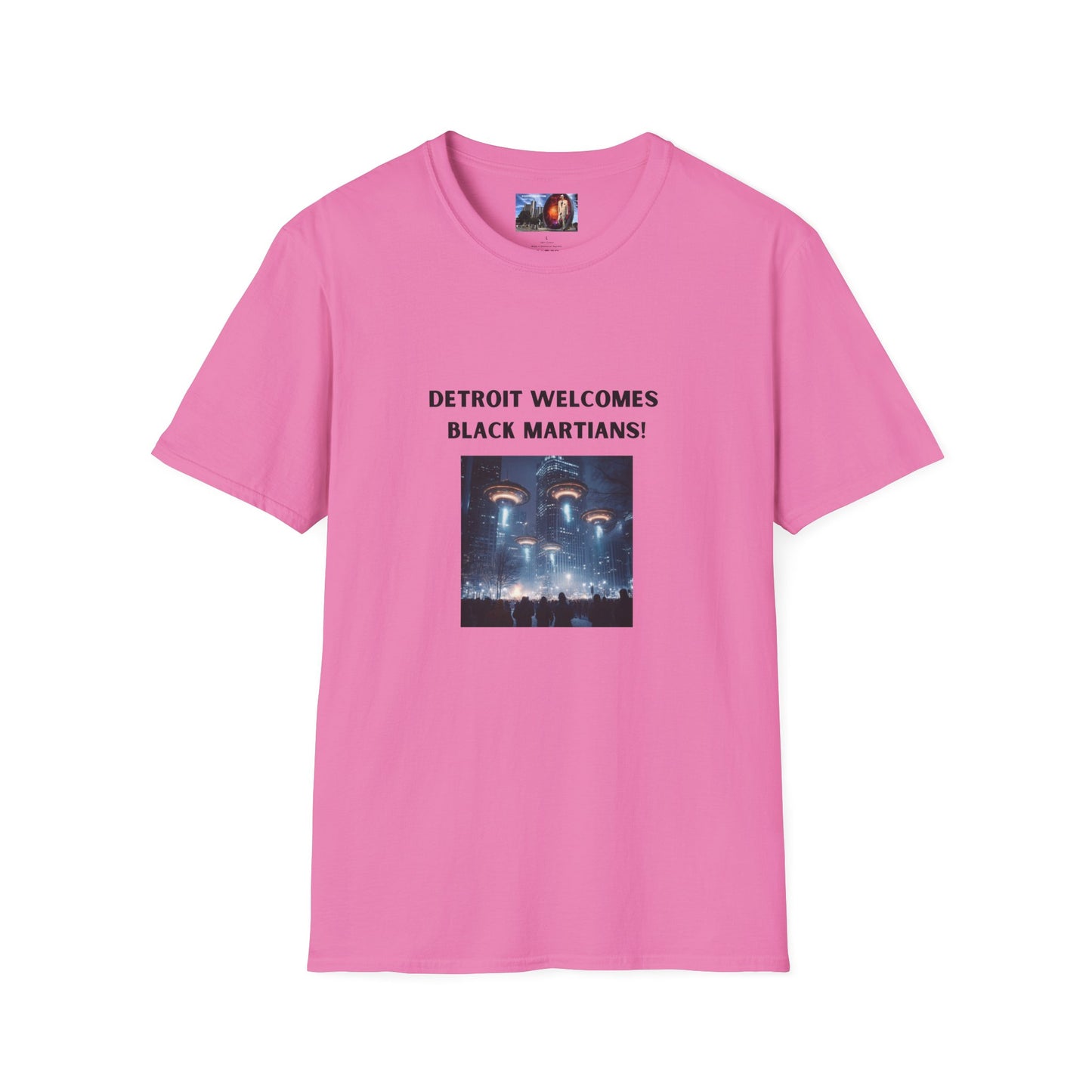 Detroit Welcomes Black Martians Unisex Softstyle T-Shirt