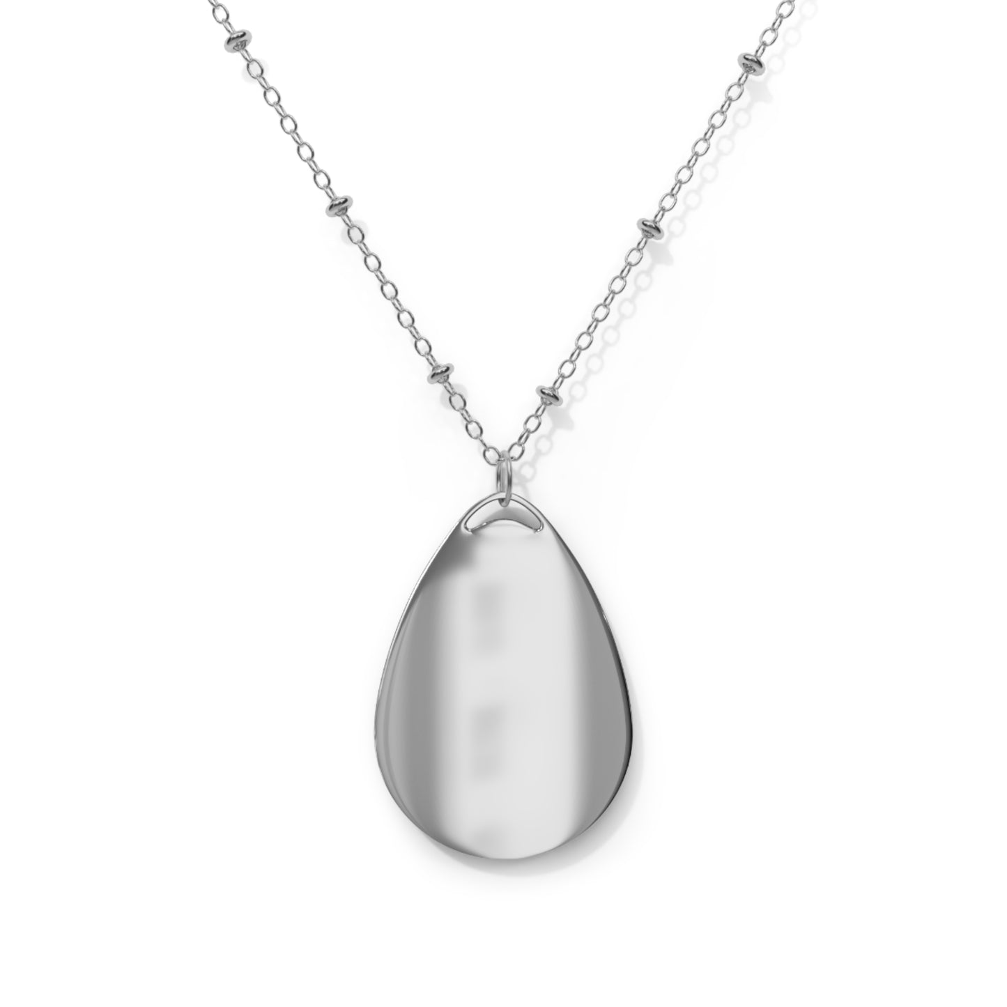 Melanin Super Powers Oval Necklace - Inspirational Jewelry for Manifestation