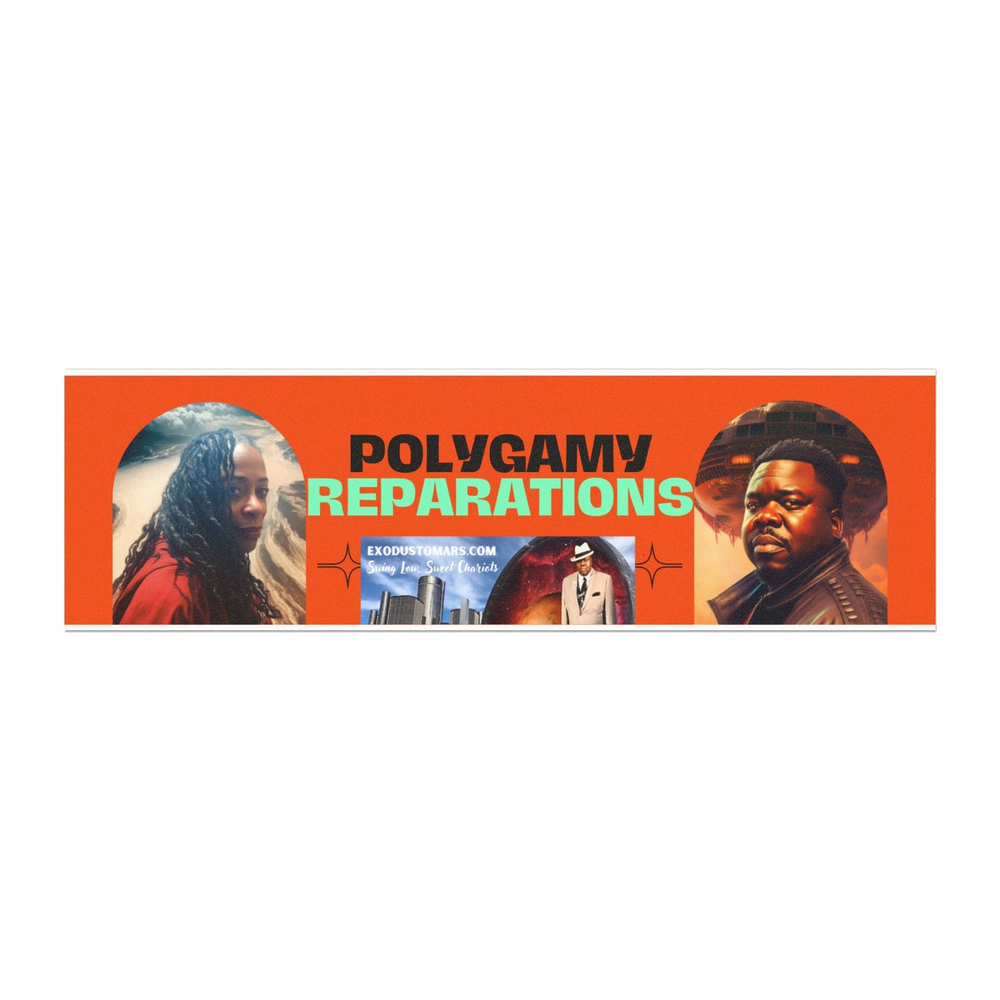 Polygamy Reparations Protest Car Magnet