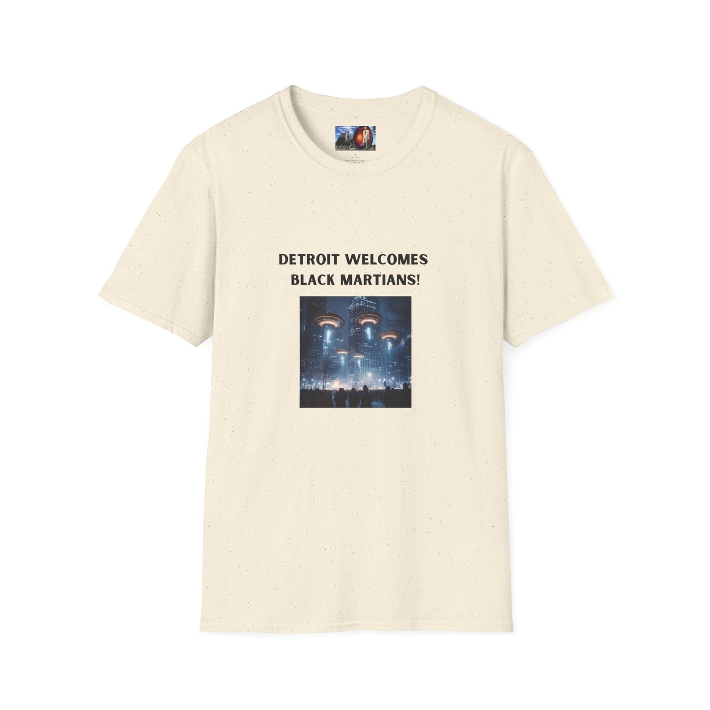 Detroit Welcomes Black Martians Unisex Softstyle T-Shirt