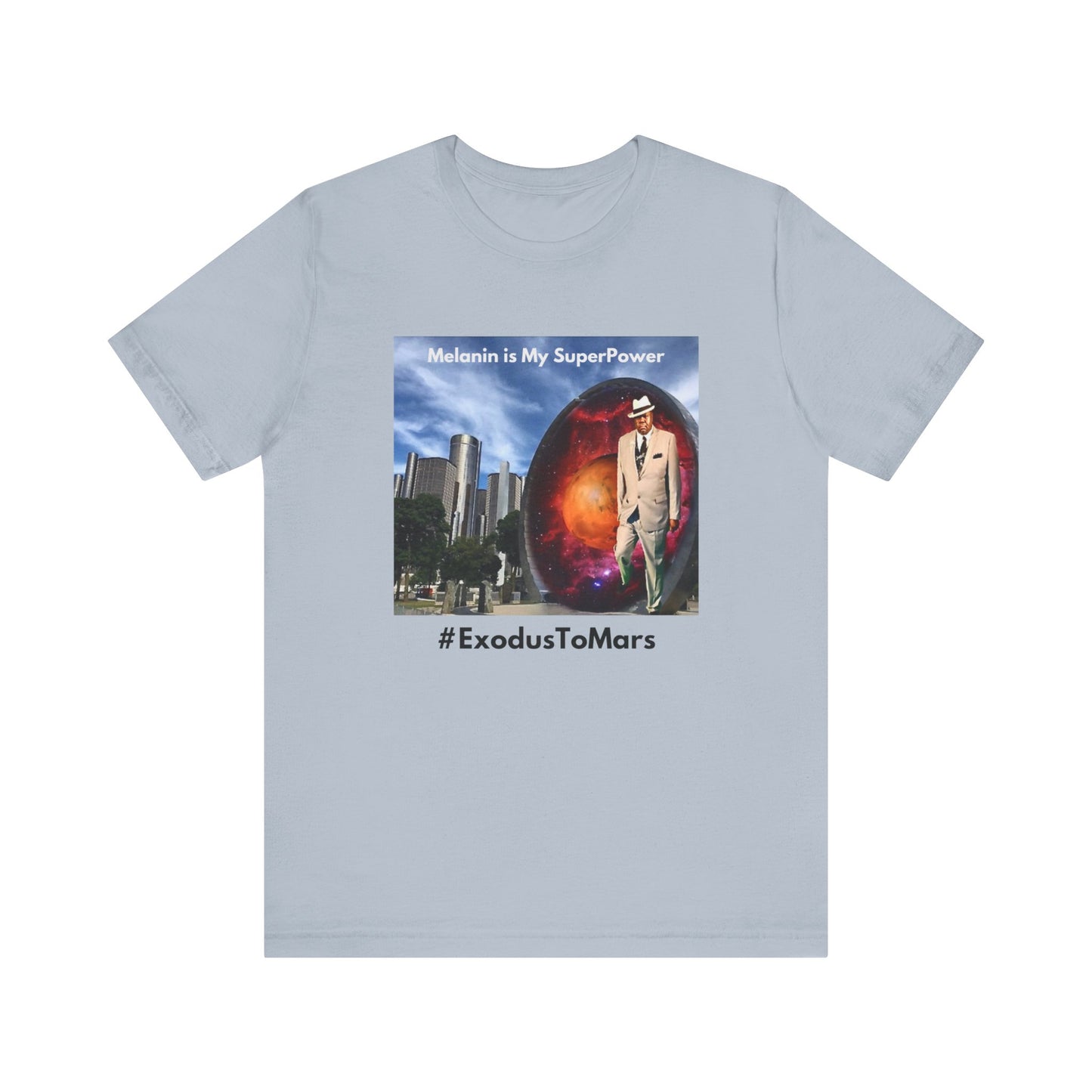 King of Mars through Stargate Detroit-Unisex Jersey Short Sleeve Tee