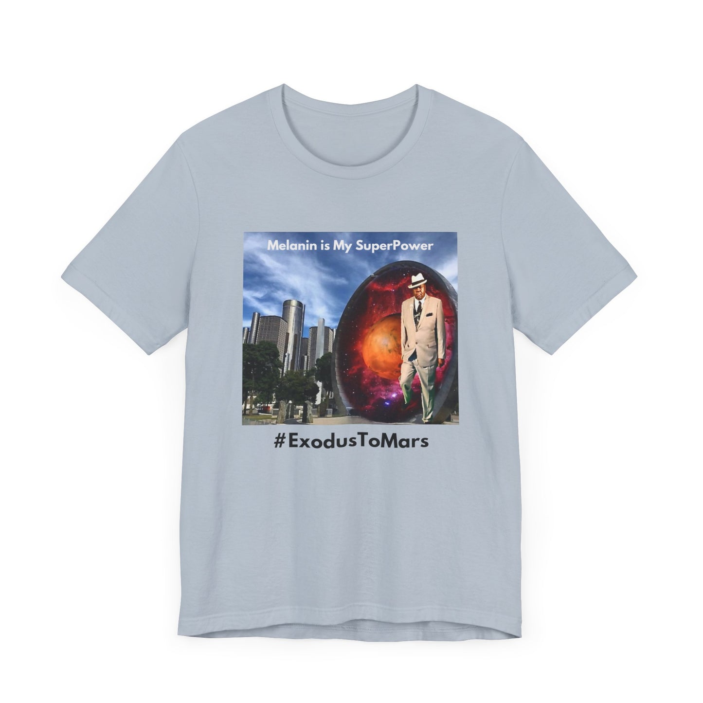 King of Mars through Stargate Detroit-Unisex Jersey Short Sleeve Tee