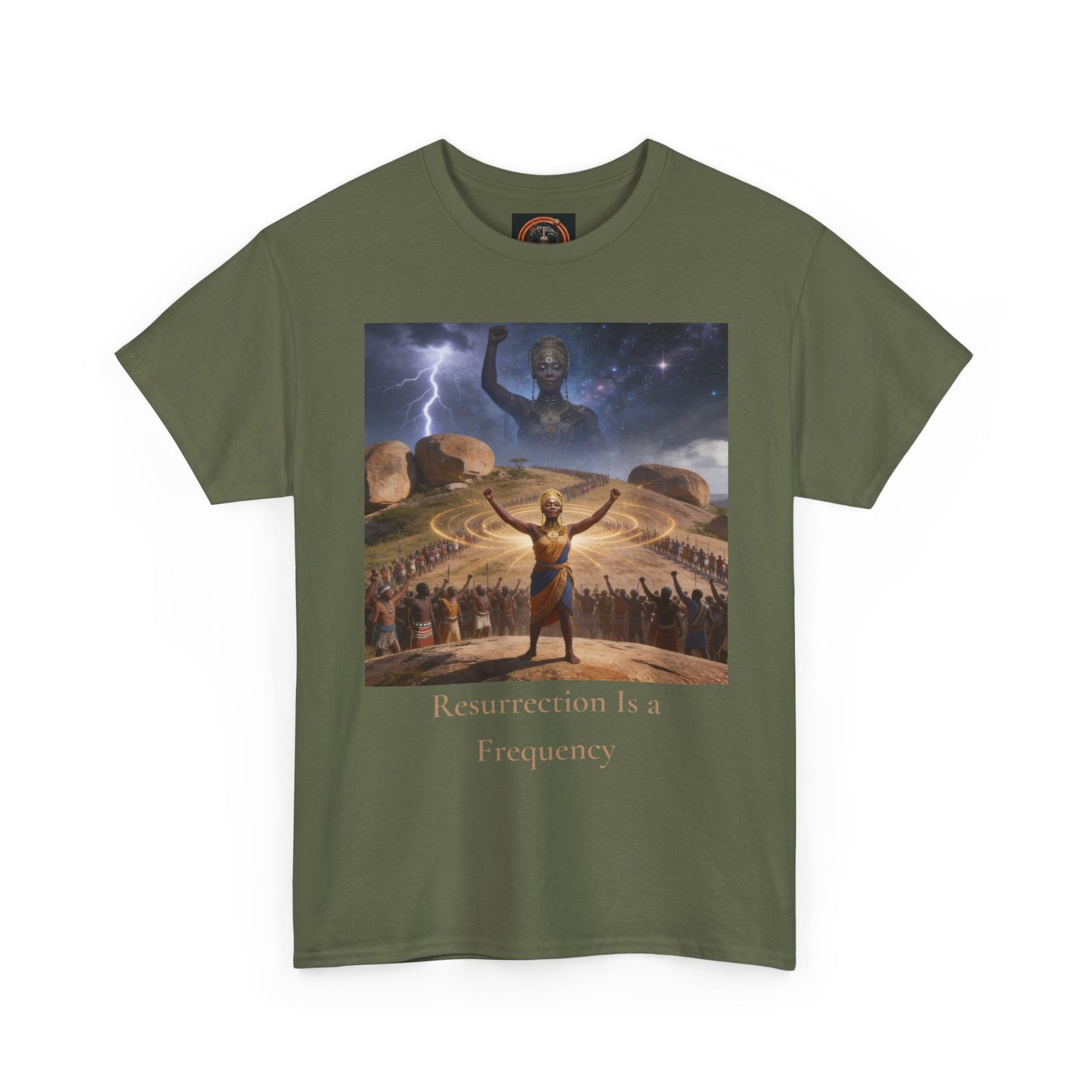 Resurrection Is a Frequency | Nehanda Zimbabwe Protest Tee | Sky Queen Mother