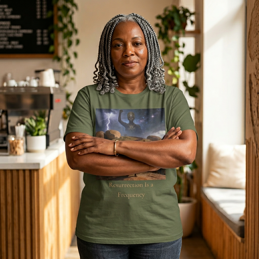 Resurrection Is a Frequency | Nehanda Zimbabwe Protest Tee | Sky Queen Mother