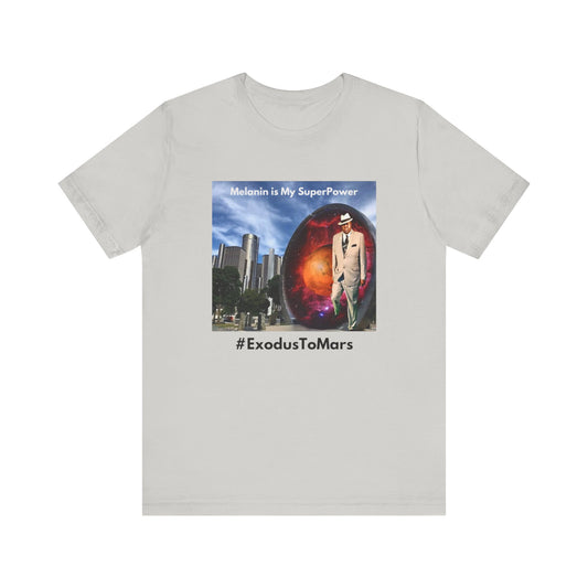 King of Mars through Stargate Detroit-Unisex Jersey Short Sleeve Tee