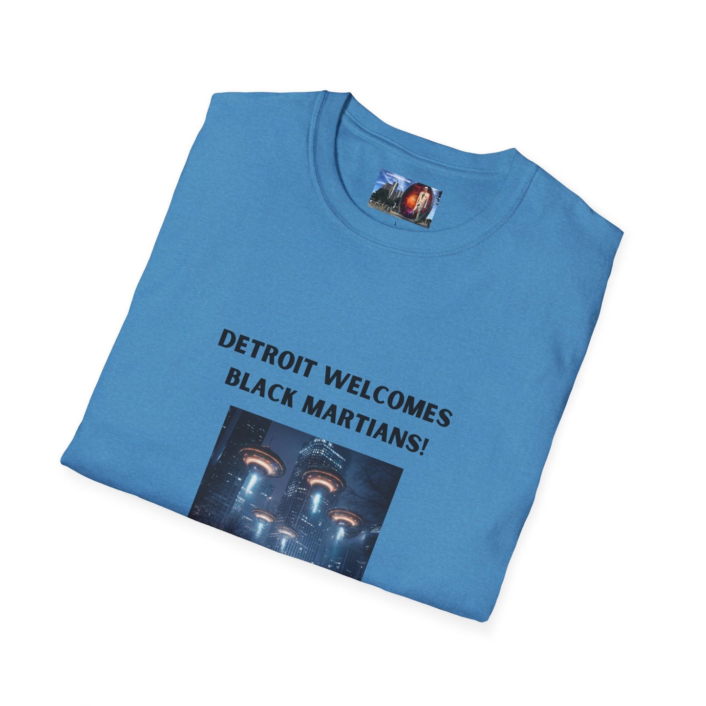 Detroit Welcomes Black Martians Unisex Softstyle T-Shirt